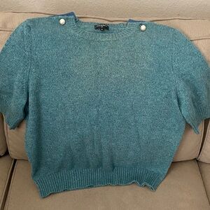 chanel blouse turquoise